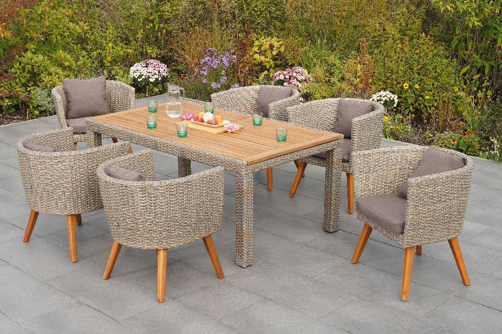 Merxx Imperia Set 7tlg. Ausziehtisch 180/240 x 100 cm Blitzangebot