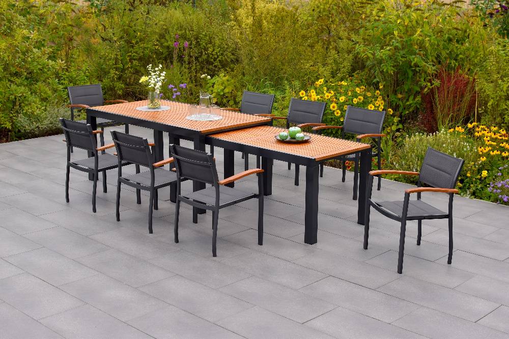 Merxx Paxos Set 9tlg. Flex-Ausziehtisch 180/300 x 100 cm Kauf eins, bekomm eins gratis