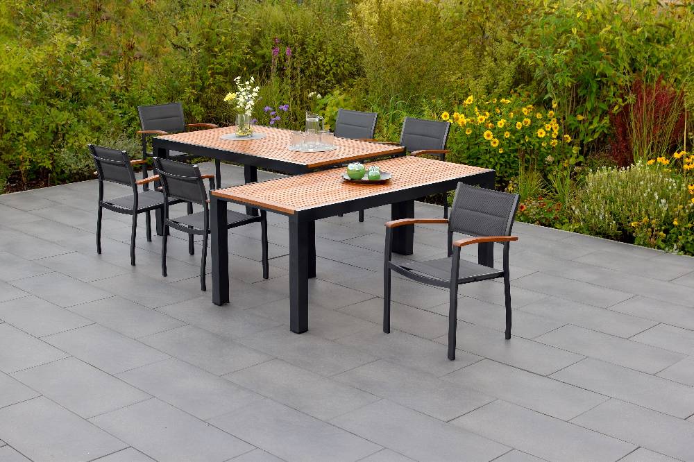 Merxx Paxos Set 7tlg. Flex-Ausziehtisch 180/300 x 100 cm Zeitbegrenzte Promotion