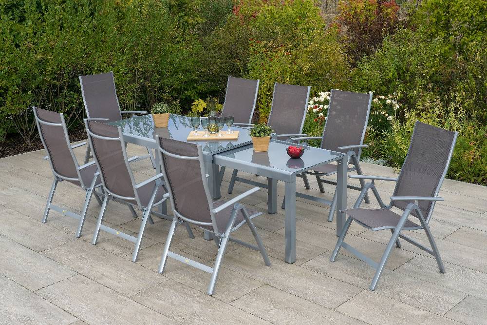 Merxx Carrara Set 9tlg. Flex-Ausziehtisch 160/320 x 78 cm Angebote