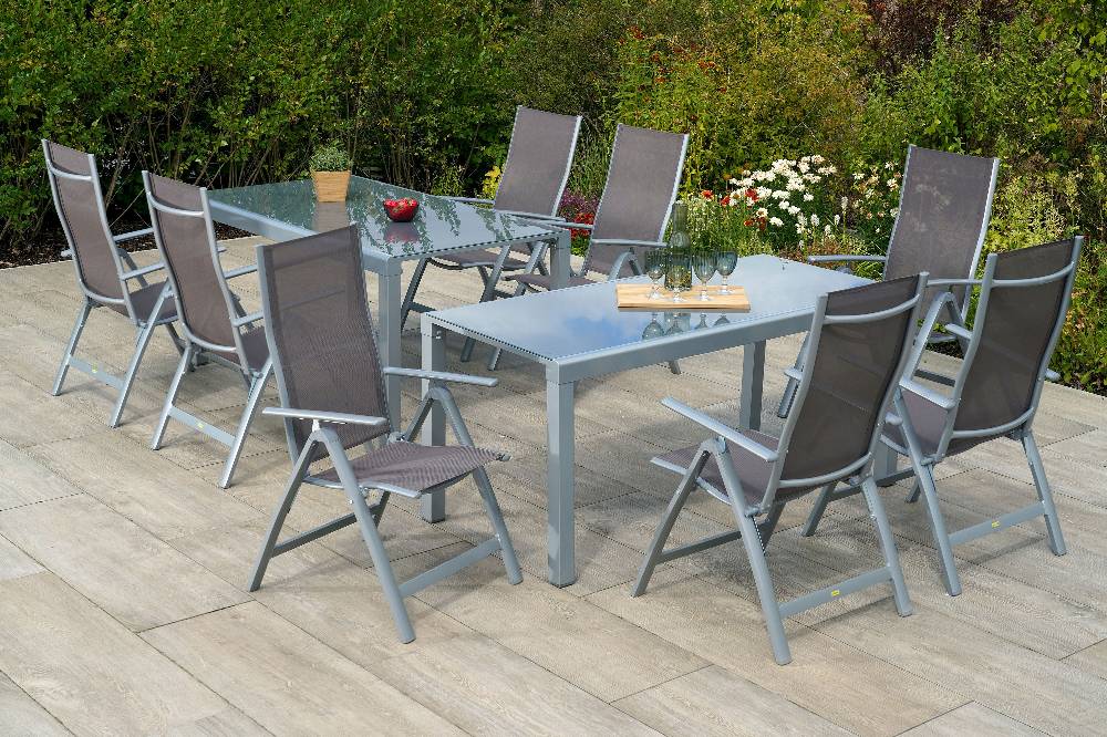 Merxx Carrara Set 9tlg. Flex-Ausziehtisch 160/320 x 78 cm Angebote