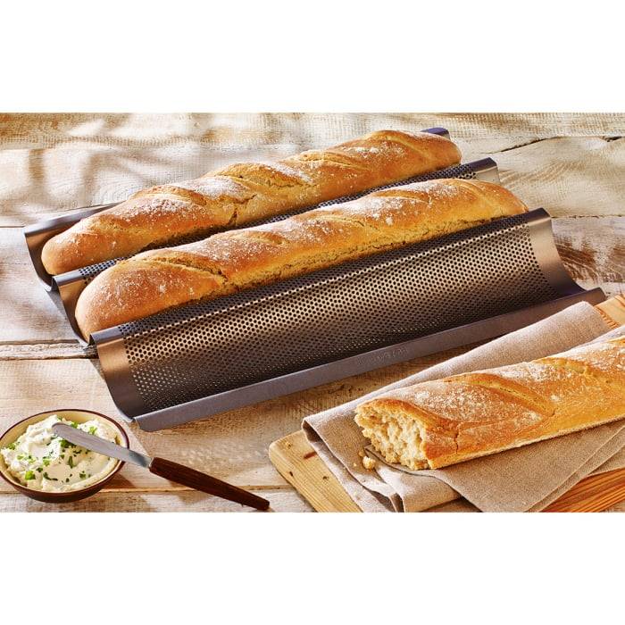 Rbv Birkmann BAGUETTEBLECH PERFORIERT FÜR 3 STÜCK LAIB & SEELE Weihnachtsangebot