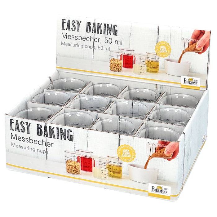 Rbv Birkmann MESSBECHER GLAS 50 ML EASY BAKING 50% Rabatt mit kostenlosem Versand