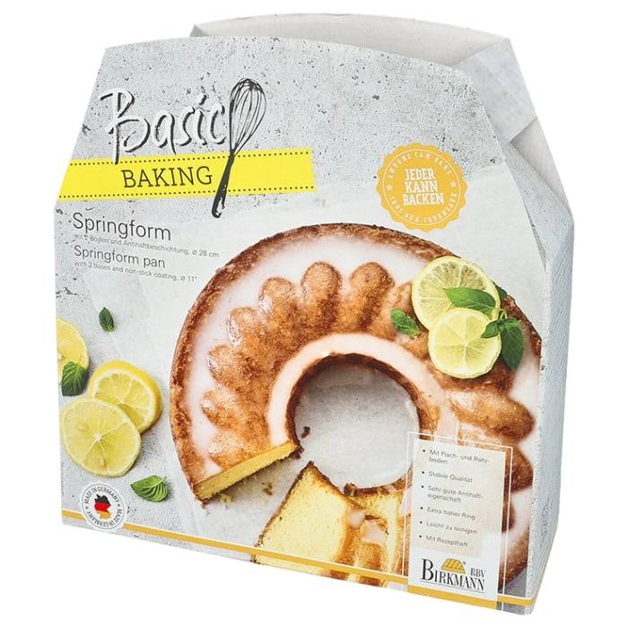 Rbv Birkmann SPRINGFORM MIT 2 BÖDEN Ø 28 CM BASIC BAKING