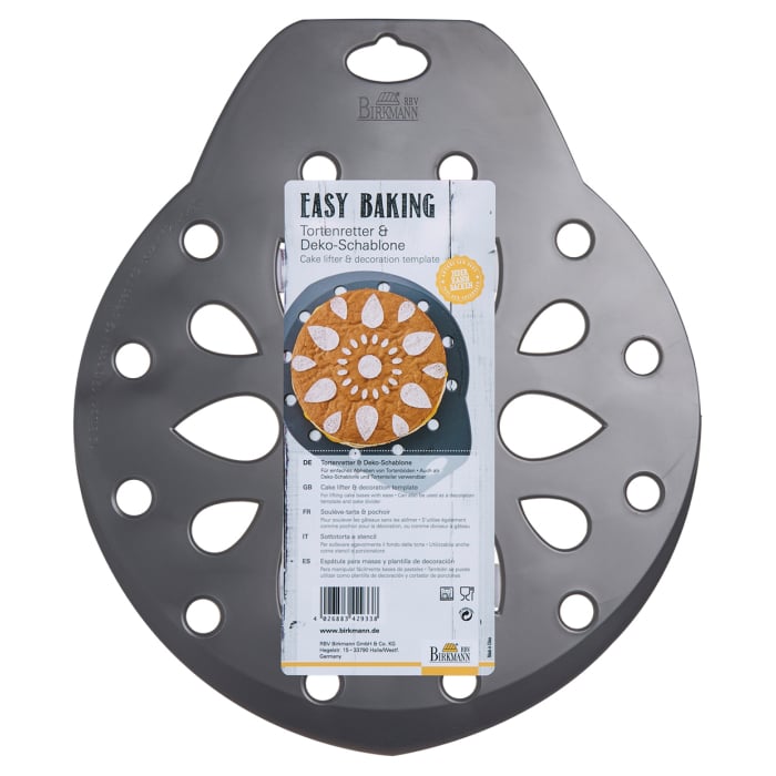 Rbv Birkmann TORTENRETTER & DEKORSCHABLONE Ø 28 CM EASY BAKING Blitzverkäufe