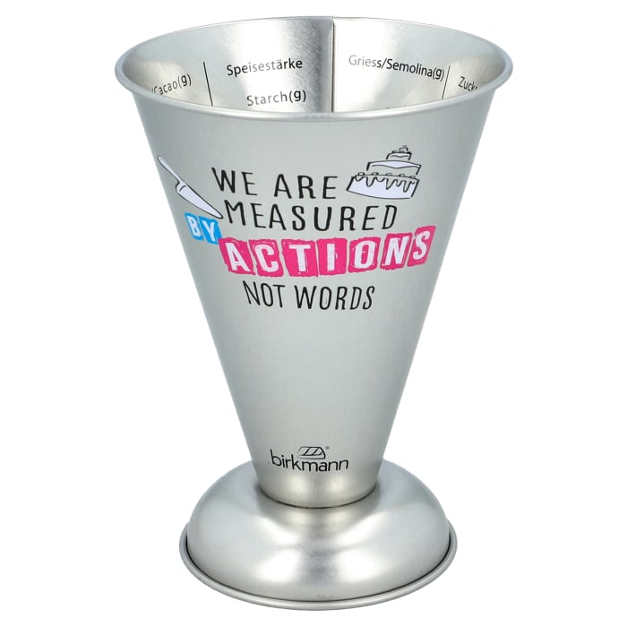 Rbv Birkmann Messbecher We are measured by actions not words ´Cause we care JETZT KAUFEN