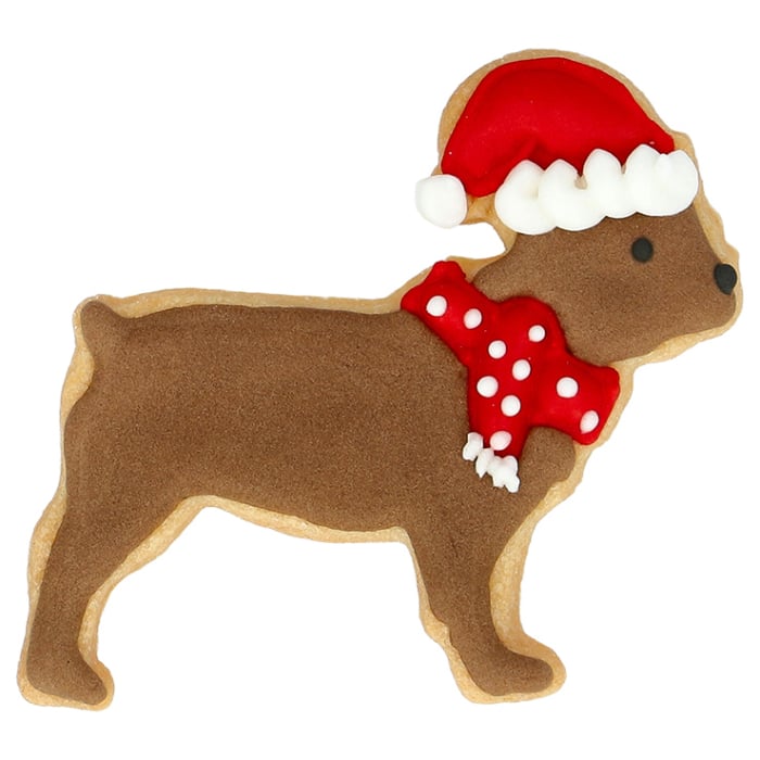 Rbv Birkmann Ausstechform | Weihnachts-Bulldogge | 6 cm Großer Ausverkauf