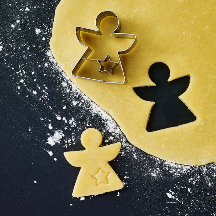 Rbv Birkmann PLÄTZCHEN - AUSSTECHFORM ENGEL | GEOMETRISCH EDELSTAHL | MIT INNENPRÄGUNG | 6 CM Heißer Verkauf