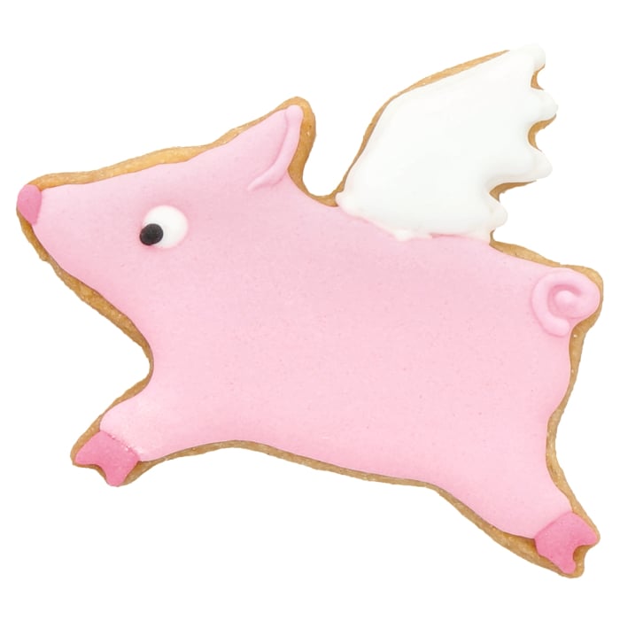 Rbv Birkmann Ausstechform Schwein mit Flügeln Edelstahl | mit Innenprägung | 7 cm Tägliche Deals