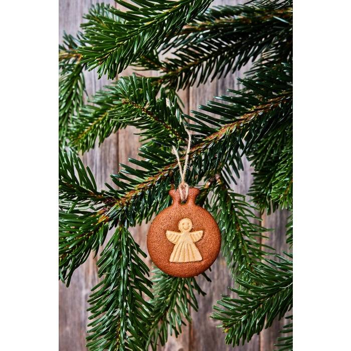 Rbv Birkmann Ausstechform Christbaumkugel mit Engel Edelstahl | mit Innenprägung | 6 cm VIP-Rabatte