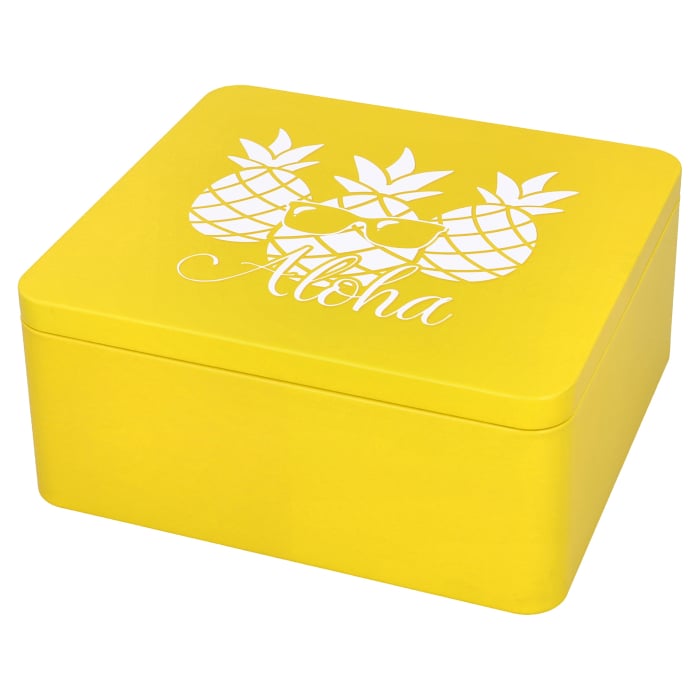 Rbv Birkmann GESCHENKBOX ALOHA | GELB | 21 x 19 CM COLOUR KITCHEN Auslauf