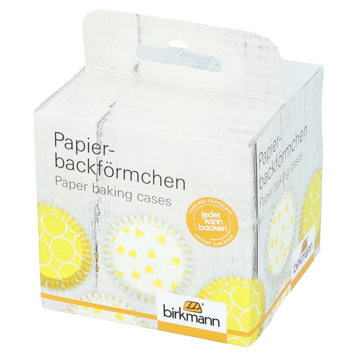 Rbv Birkmann PAPIERBACKFÖRMCHEN GELB | Ø 7 CM | 3 CM HOCH COLOUR KITCHEN Super Sparpreis