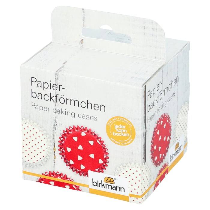 Rbv Birkmann PAPIERBACKFÖRMCHEN | ROT | Ø 7 CM | 3 CM HOCH COLOUR KITCHEN Sonderangebot der Fabrik