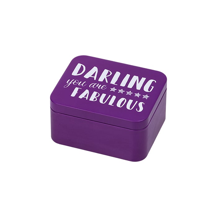 Rbv Birkmann GESCHENKBOX DARLING YOU ARE FABULOUS LILA | 12 x 10 x 6 CM COLOUR KITCHEN Riesige Rabatte