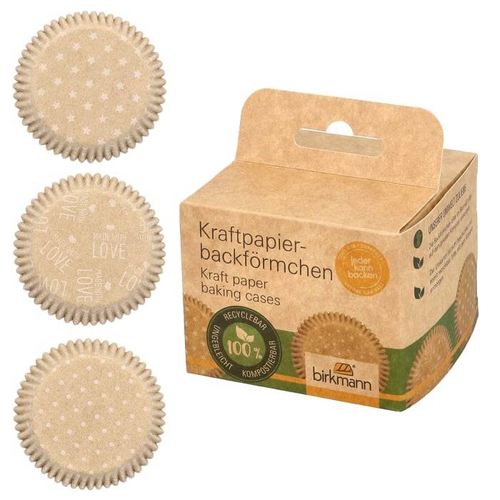 Rbv Birkmann KRAFTPAPIERBACKFÖRMCHEN GANZJAHR Ø 7 CM | 3 CM HOCH Blitzverkäufe