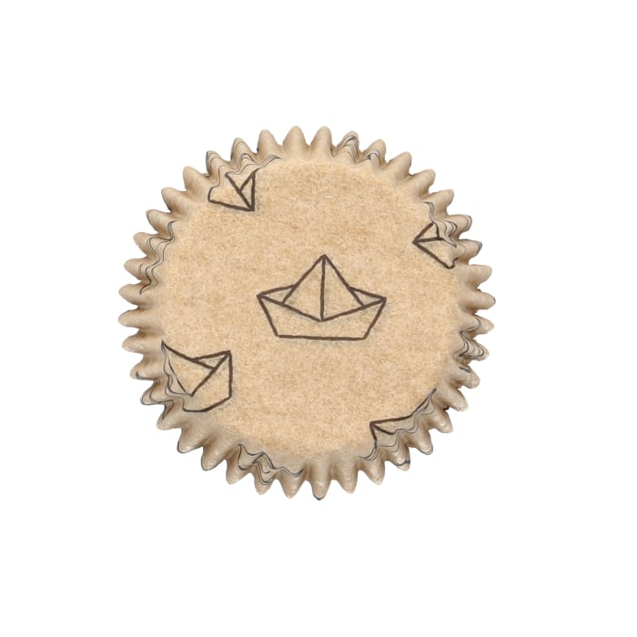 Rbv Birkmann MINI-KRAFTPAPIERBACKFÖRMCHEN AHOI Ø 4,5 CM | 2,5 CM HOCH Letzte 3 Tage