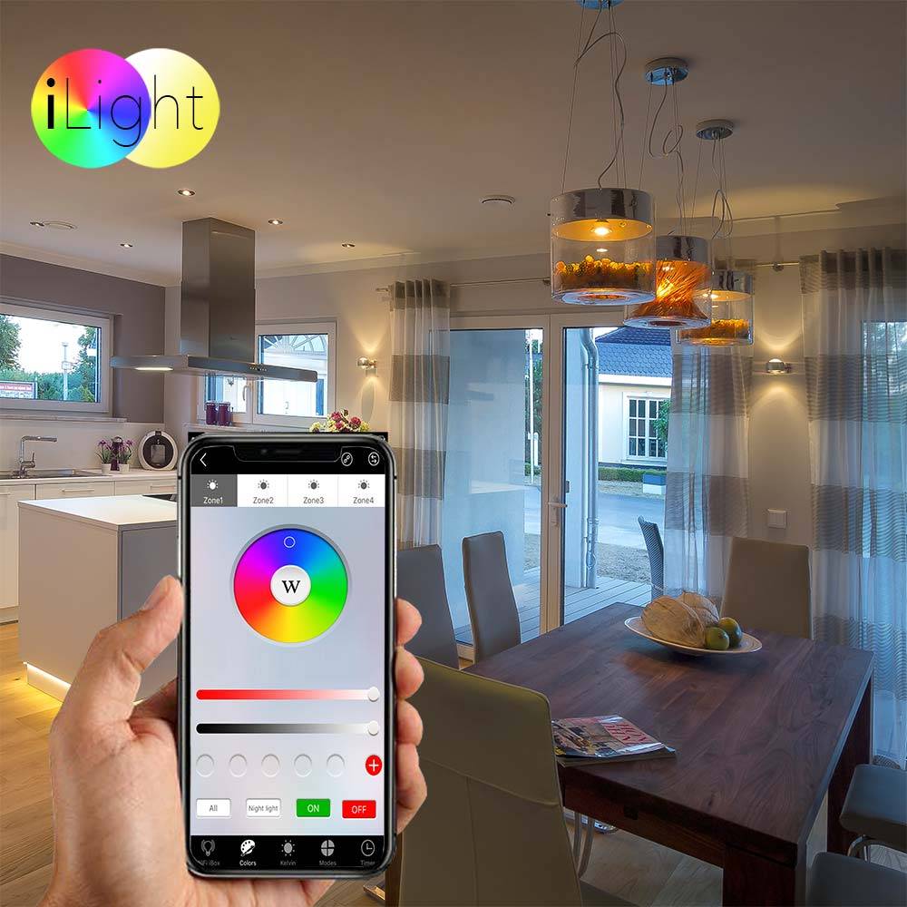 S.Luce iLight Fernbedienung für Leuchtmittel & Strip RGB + CCT Schwarz Jubiläumsangebot