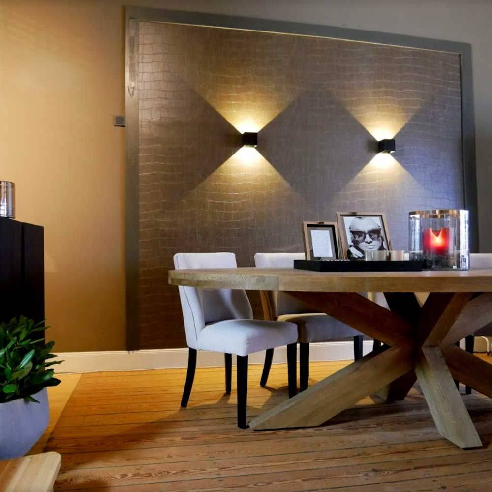 S.Luce s.luce Ixa LED Wandlampe verstellbare Winkel Innen & Außen IP44 Black Friday Preise