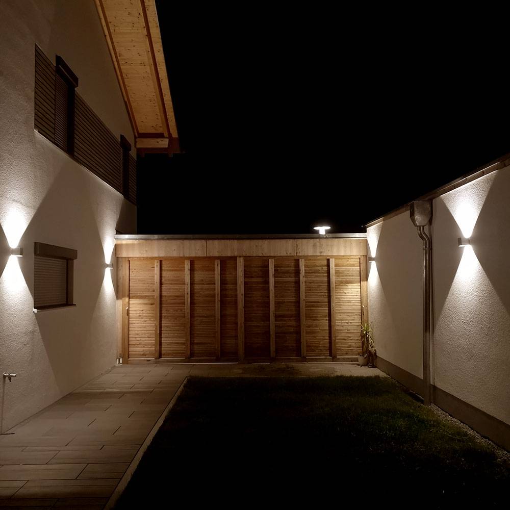 S.Luce s.luce Ixa LED Wandlampe verstellbare Winkel Innen & Außen IP44 Black Friday Preise