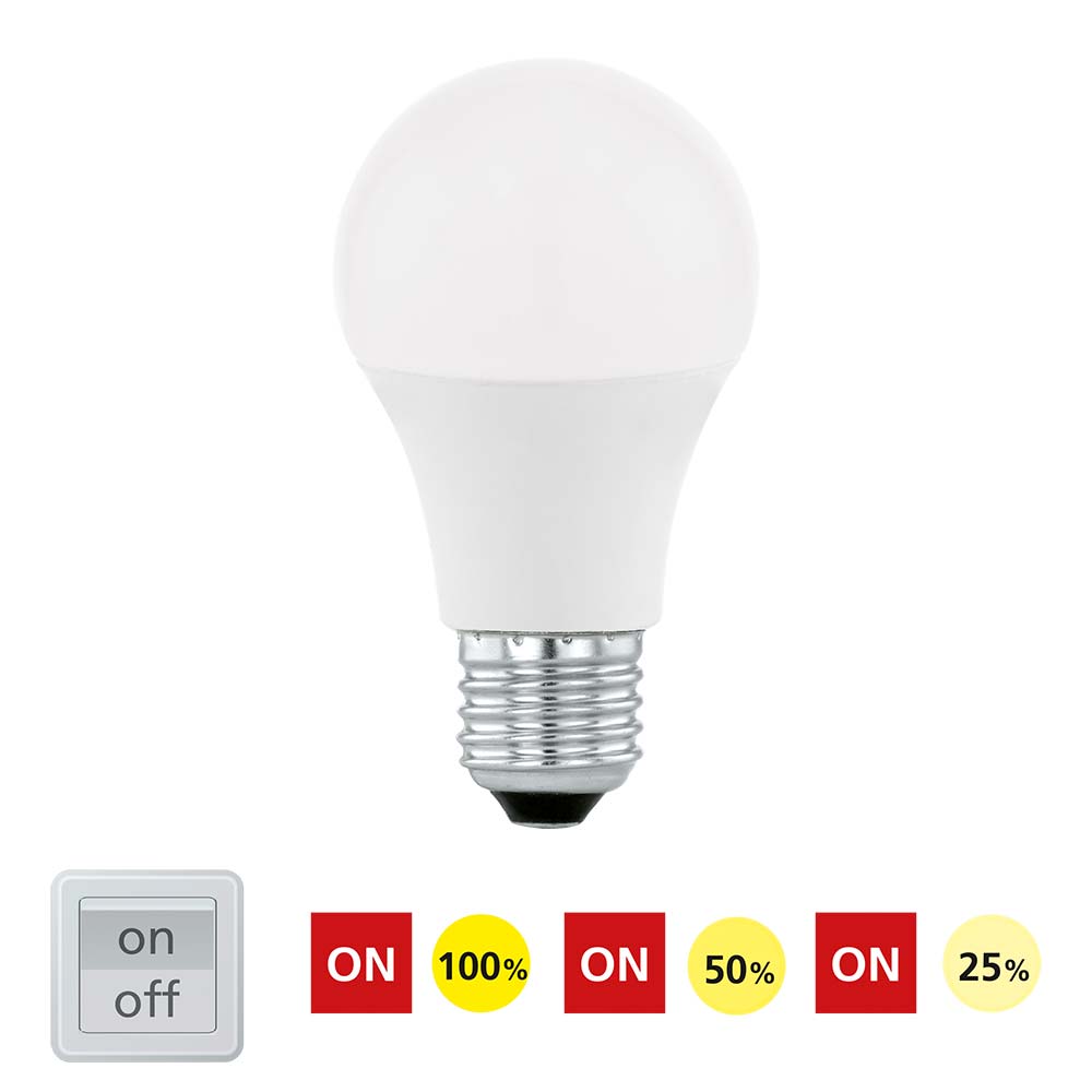 S.Luce E27 LED Dimmbar per Schalter Warmweiß 3000K 806lm 8,5W Begrenztes Angebot