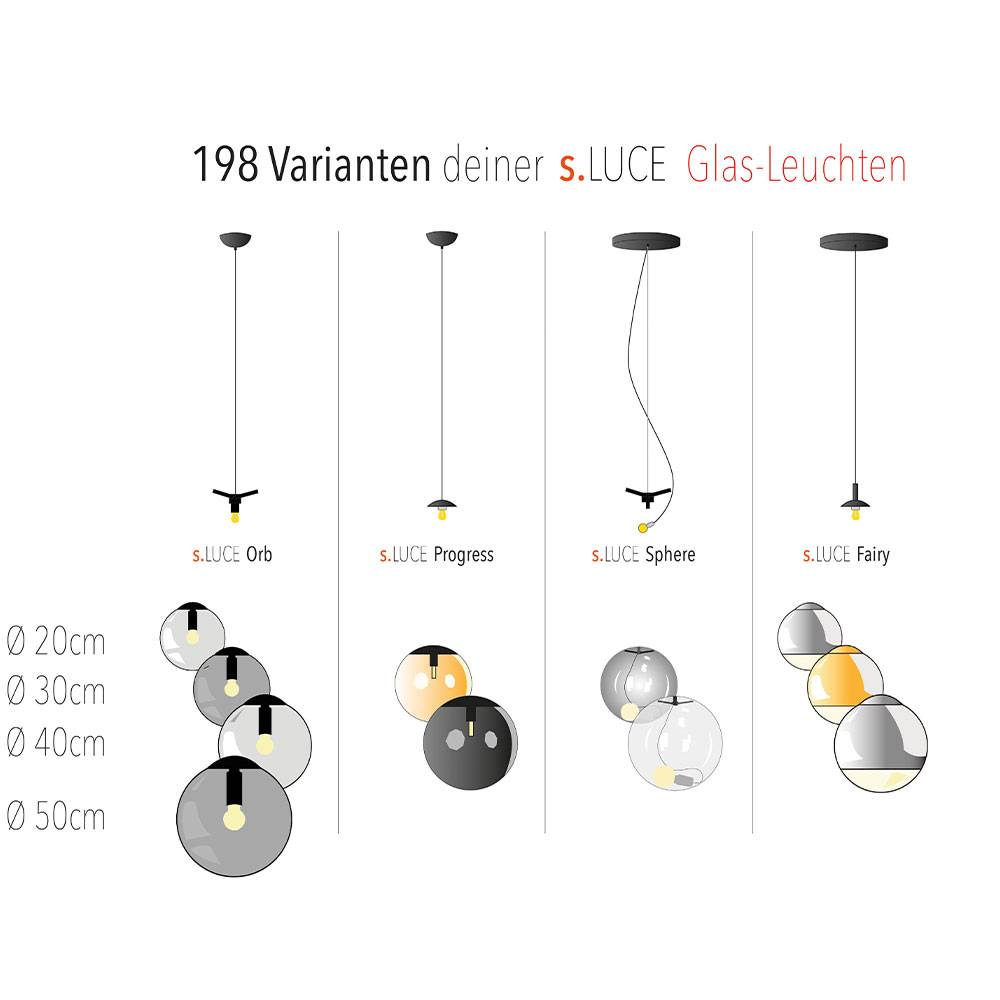 S.Luce s.luce Progress Pendelleuchte Glas mit Farbverlauf Sonderangebote