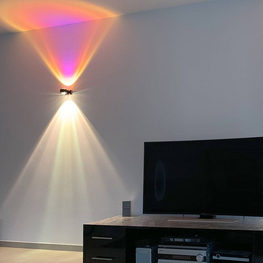 S.Luce s.luce Beam Wandleuchte Up&Down mit Linsen Tiefpreis