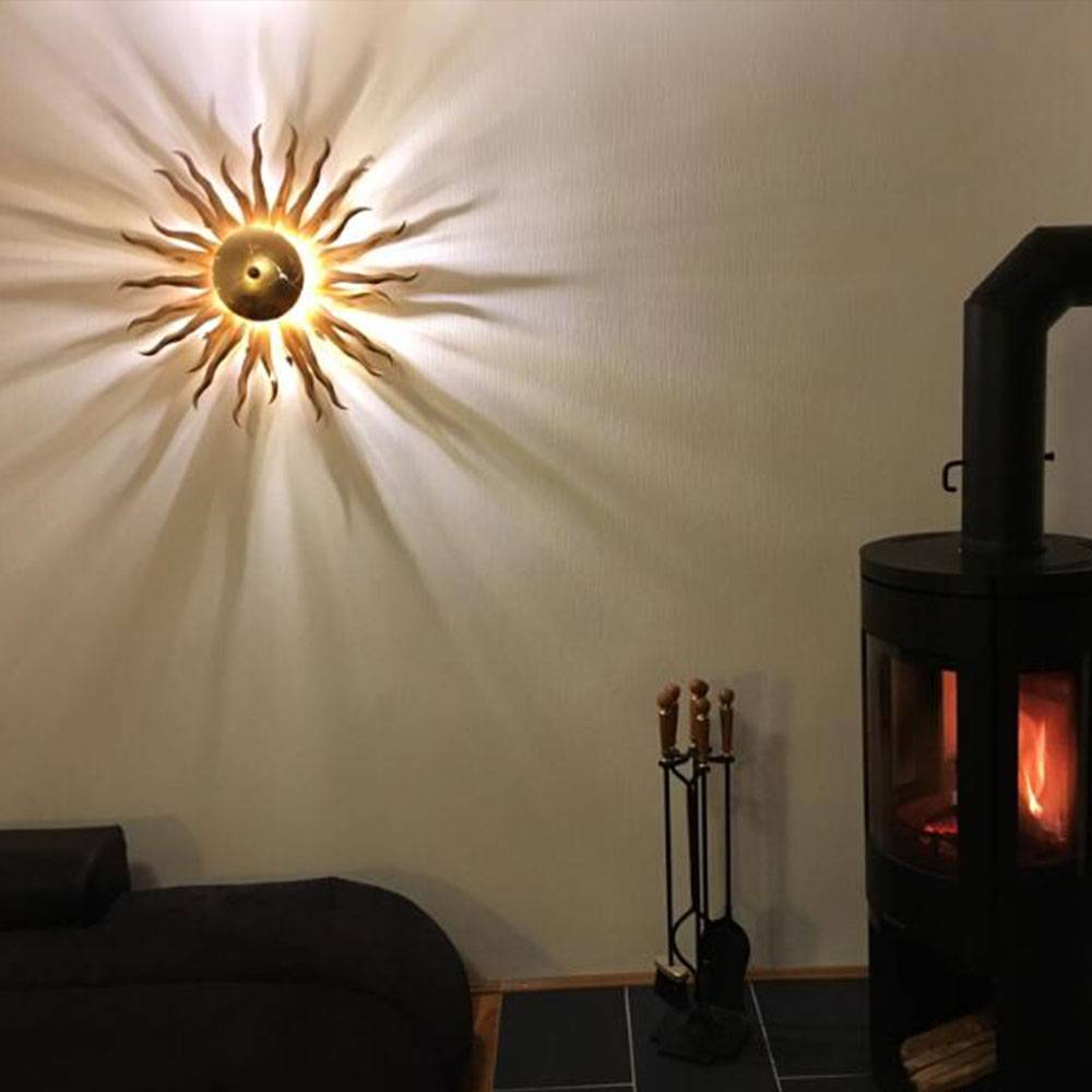 S.Luce Diator XL handgeschmiedete Sonne Rost- & Goldfarben JETZT KAUFEN