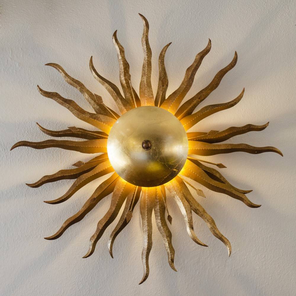 S.Luce Diator XL handgeschmiedete Sonne Rost- & Goldfarben JETZT KAUFEN