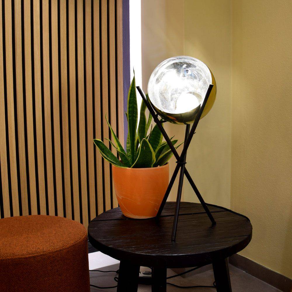 S.Luce s.luce Orb Glas-Tischlampe Dreibein 20cm Günstig kaufen