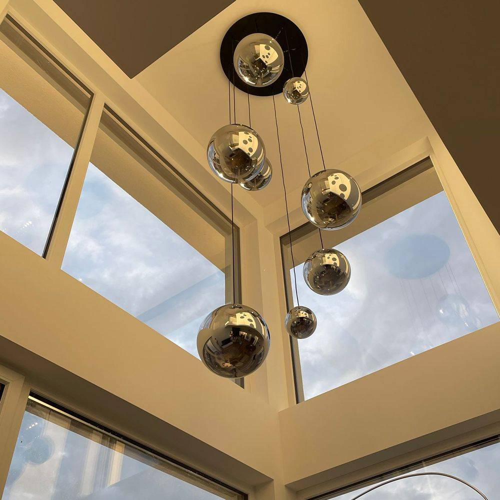 S.Luce s.luce Orb XL Galerieleuchte 8-flammig mit Modular Baldachin Preisnachlass