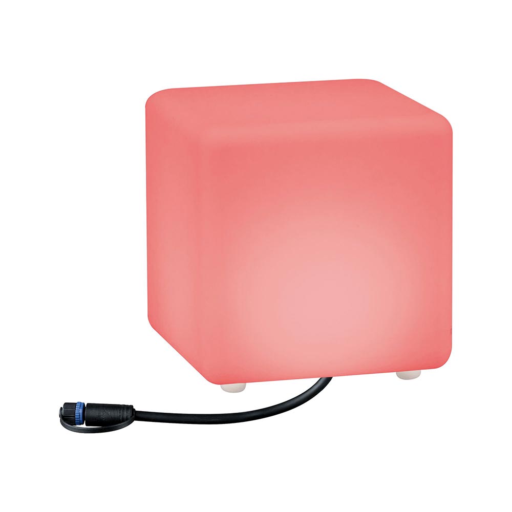 S.Luce Plug & Shine LED Lichtobjekt Cube Smart Home Zigbee IP65 Weiß Räumungsverkauf