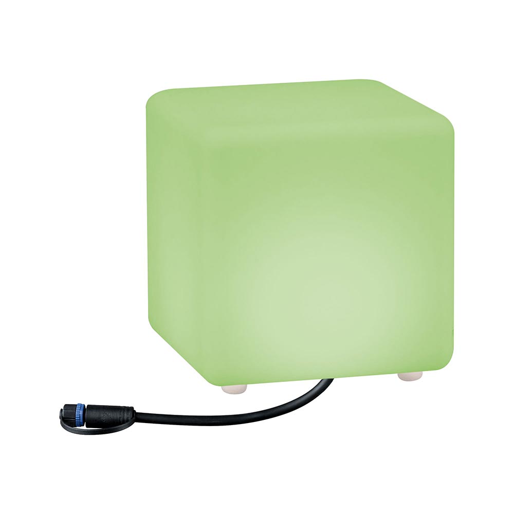 S.Luce Plug & Shine LED Lichtobjekt Cube Smart Home Zigbee IP65 Weiß Räumungsverkauf