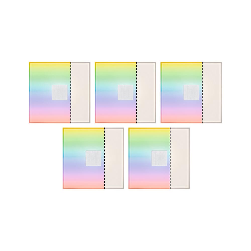 S.Luce LumiTiles LED Fliesen Square 5er-Set Metall Kunststoff Letzter Tag