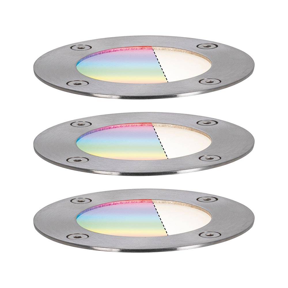 S.Luce Plug & Shine LED Bodeneinbauleuchten Set Smart Home Zigbee RGBW Sonderangebot der Fabrik