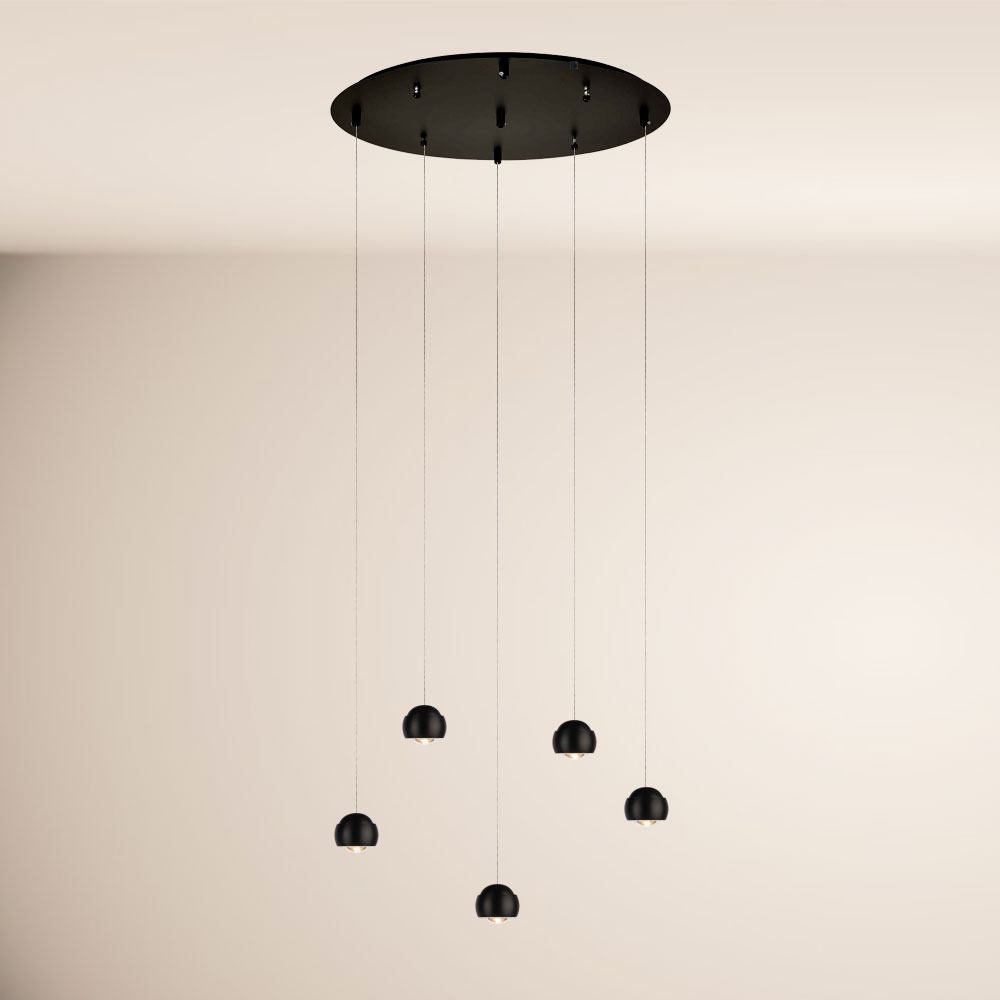 S.Luce s.luce Beam LED Pendelleuchte 3- oder 5-flammig Modular Baldachin 50% Rabatt mit kostenlosem Versand