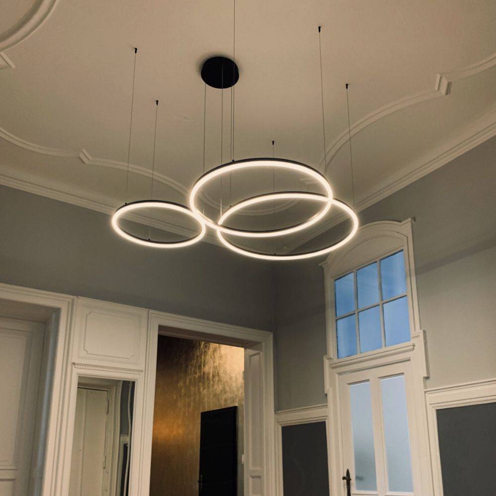 S.Luce s.luce LED Ring Hängeleuchte Ø 60cm Kostenloser Versand international