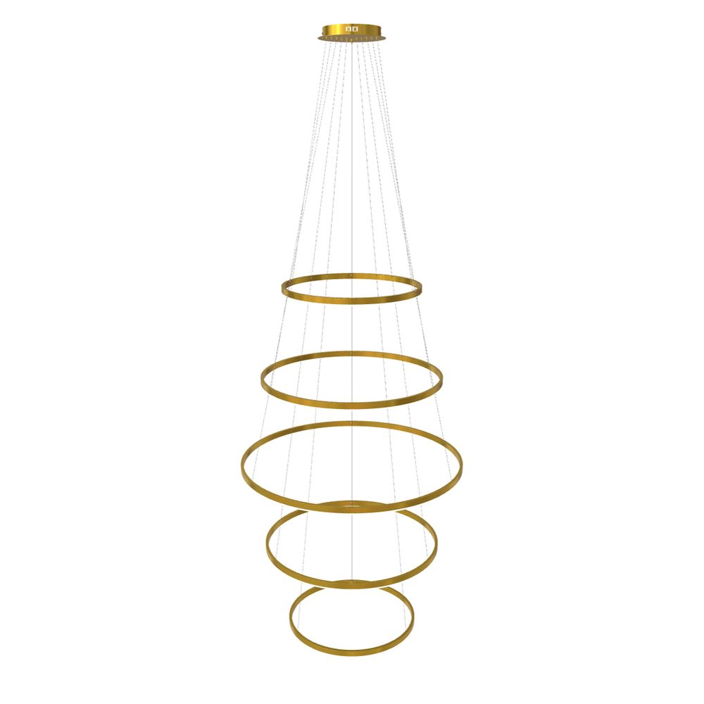 S.Luce s.luce LED 5er-Ring Pendelleuchten Kombination Zentrisch Auslauf