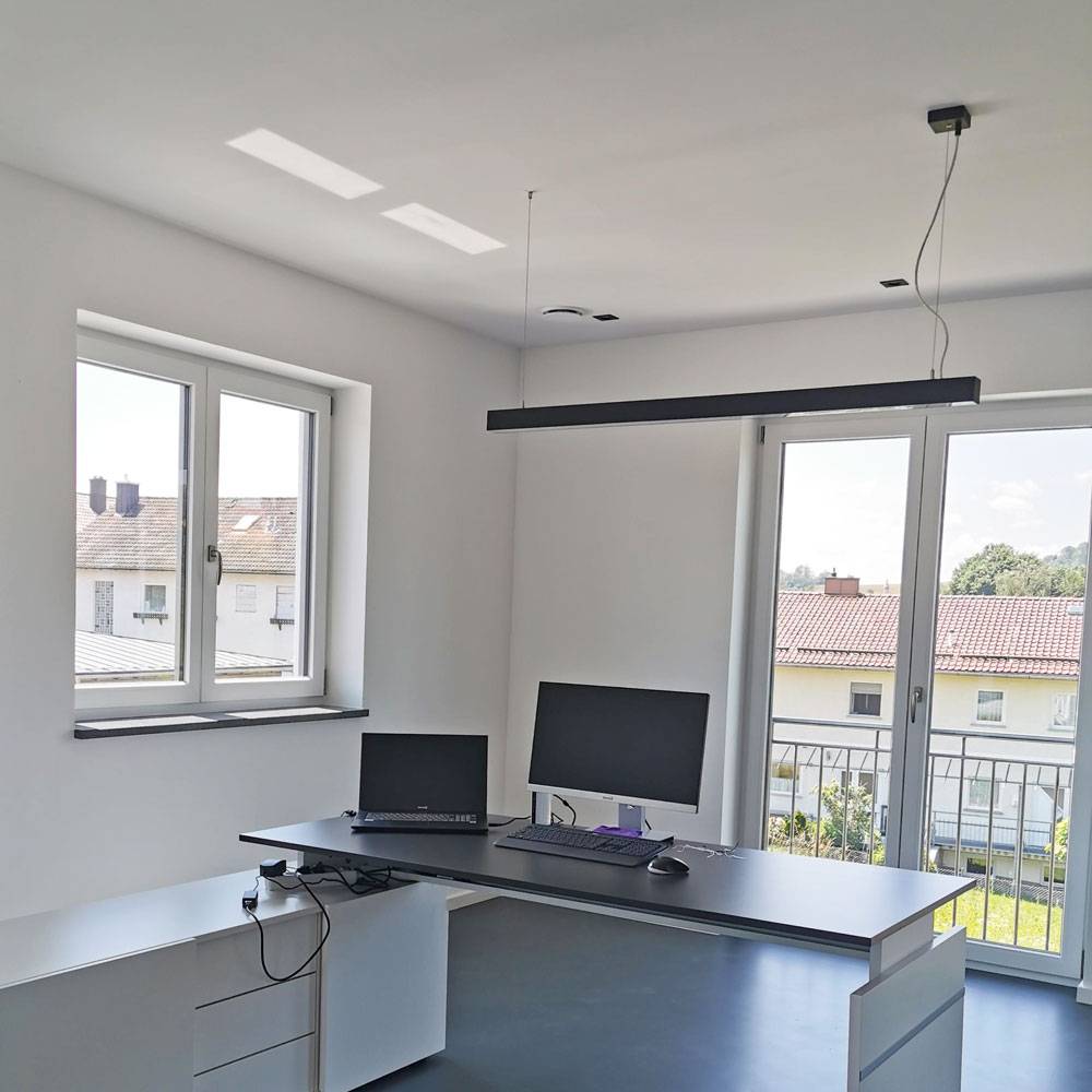 S.Luce SLV Q-Line Dali Single LED Pendelleuchte Dimmbar Schwarz Schlussverkauf