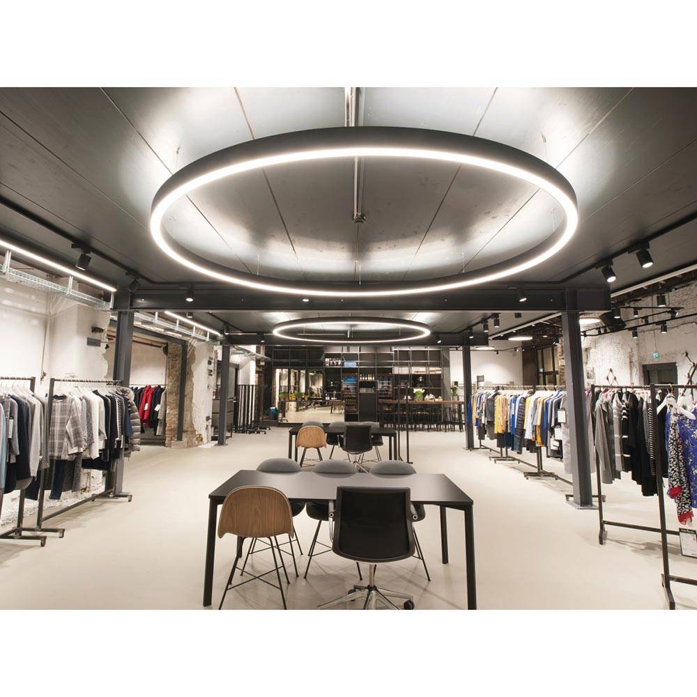 S.Luce Molto Luce Rinq LED Ring-Hängelampe Ø 90cm Schwarz DALI Dimmbar Exklusivangebot