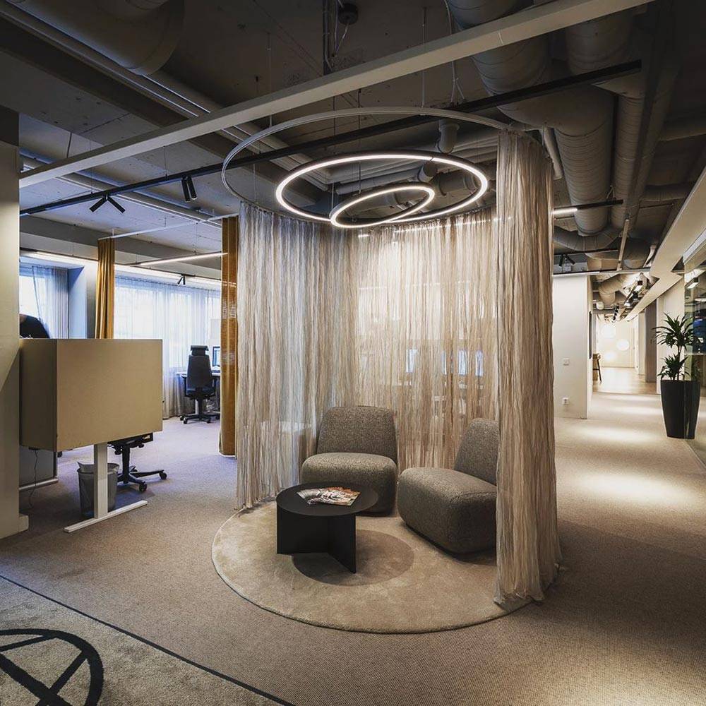 S.Luce Molto Luce Rinq LED Ring-Hängelampe Ø 90cm Schwarz DALI Dimmbar Exklusivangebot