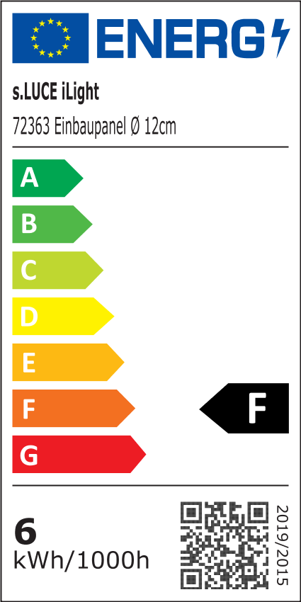 S.Luce iLight LED-Einbaupanel Ø12cm 600lm RGB + CCT Schwarz Valentinstagsangebot
