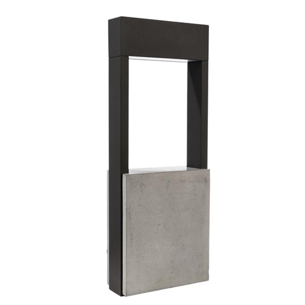 S.Luce Moderne LED Pollerleuchte Bridge 45cm 480lm Dunkelgrau Top Angebot