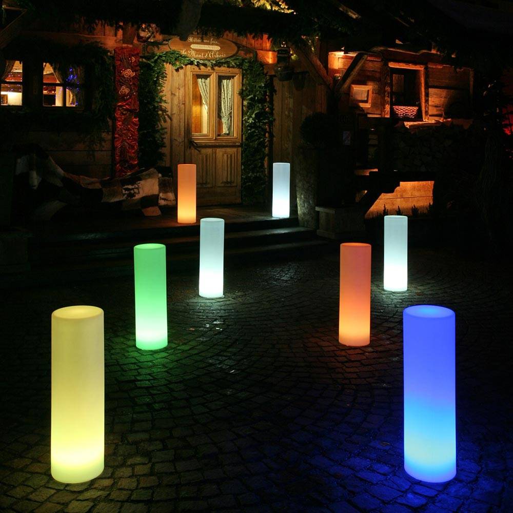 S.Luce LED Außen-Dekolampe Tower 70cm Akkubetrieb mit App-Steuerung Kauf eins, bekomm eins gratis
