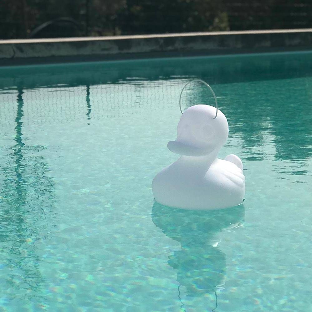 S.Luce Schwimmfähige Akku-LED-Leuchte Duck-Duck S Weiß Riesige Ersparnisse