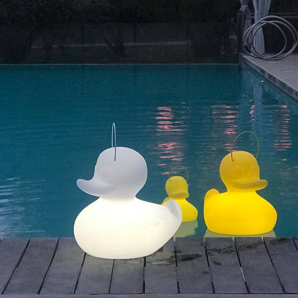 S.Luce Schwimmfähige Akku-LED-Leuchte Duck-Duck S Weiß Riesige Ersparnisse