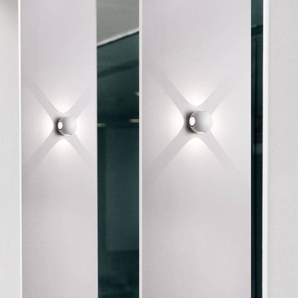 S.Luce Nova Luce Zari Mini Wandleuchte Lichtstrahlen IP54 Kostenlose Rückgabe