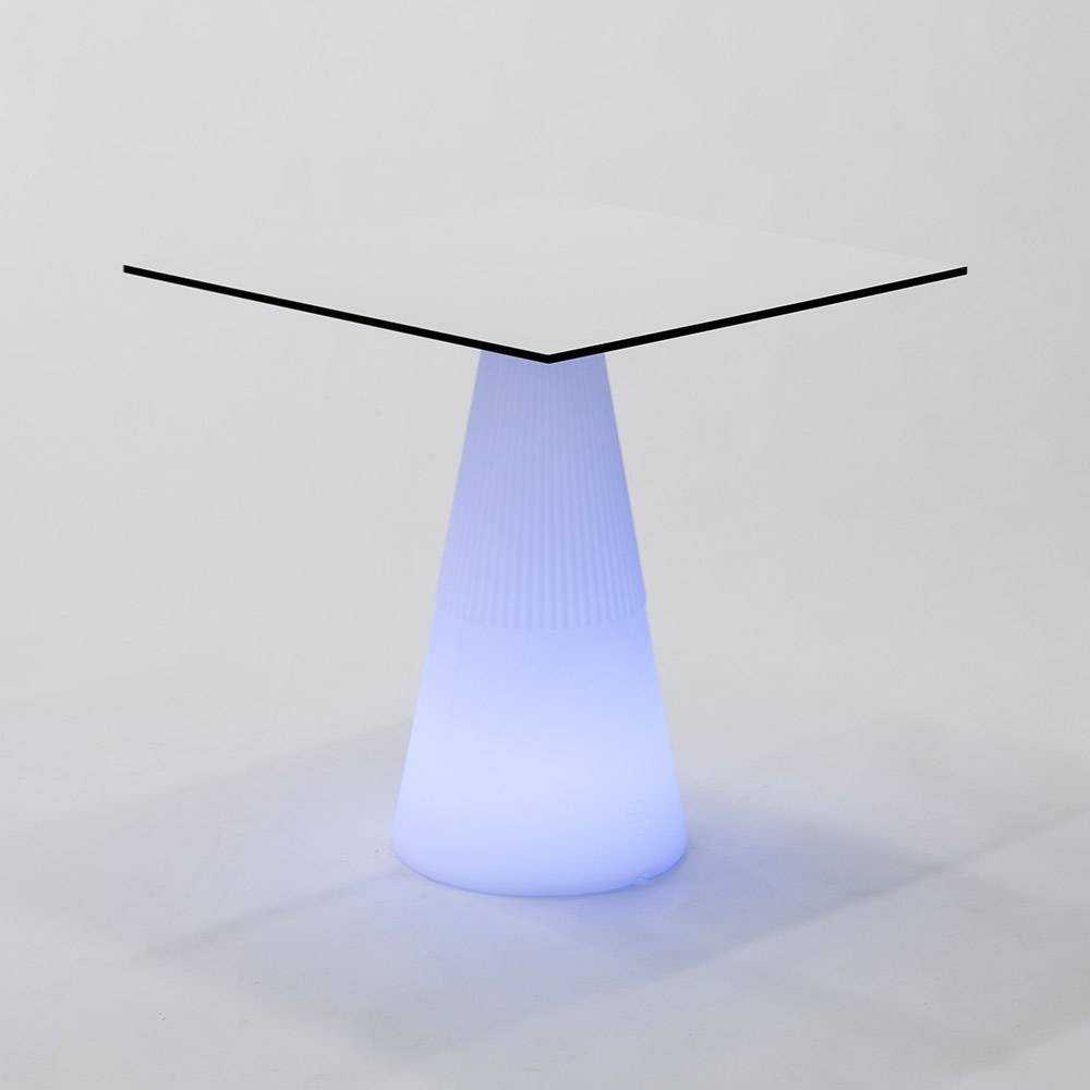 S.Luce LED beleuchteter Solar-Tisch Itaca mit Akku und Fernbedienung Neueste Stile