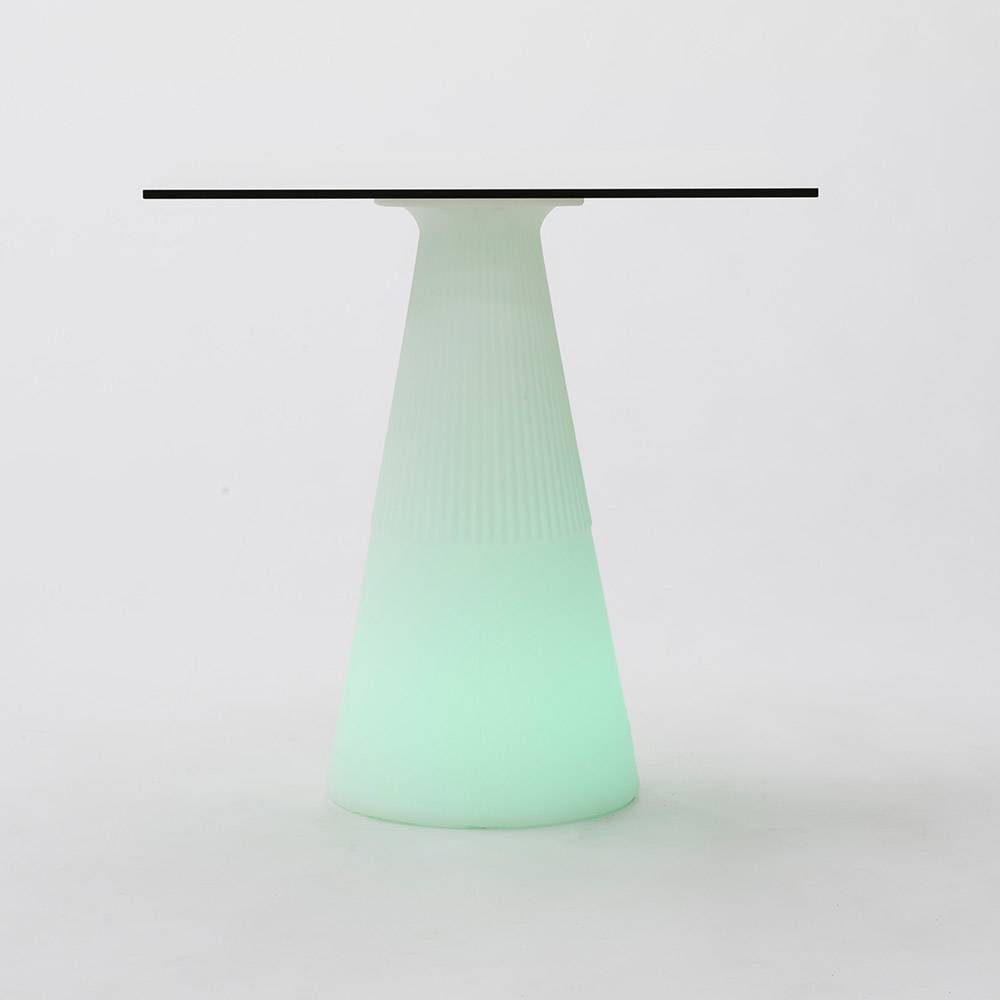 S.Luce LED beleuchteter Solar-Tisch Itaca mit Akku und Fernbedienung Neueste Stile