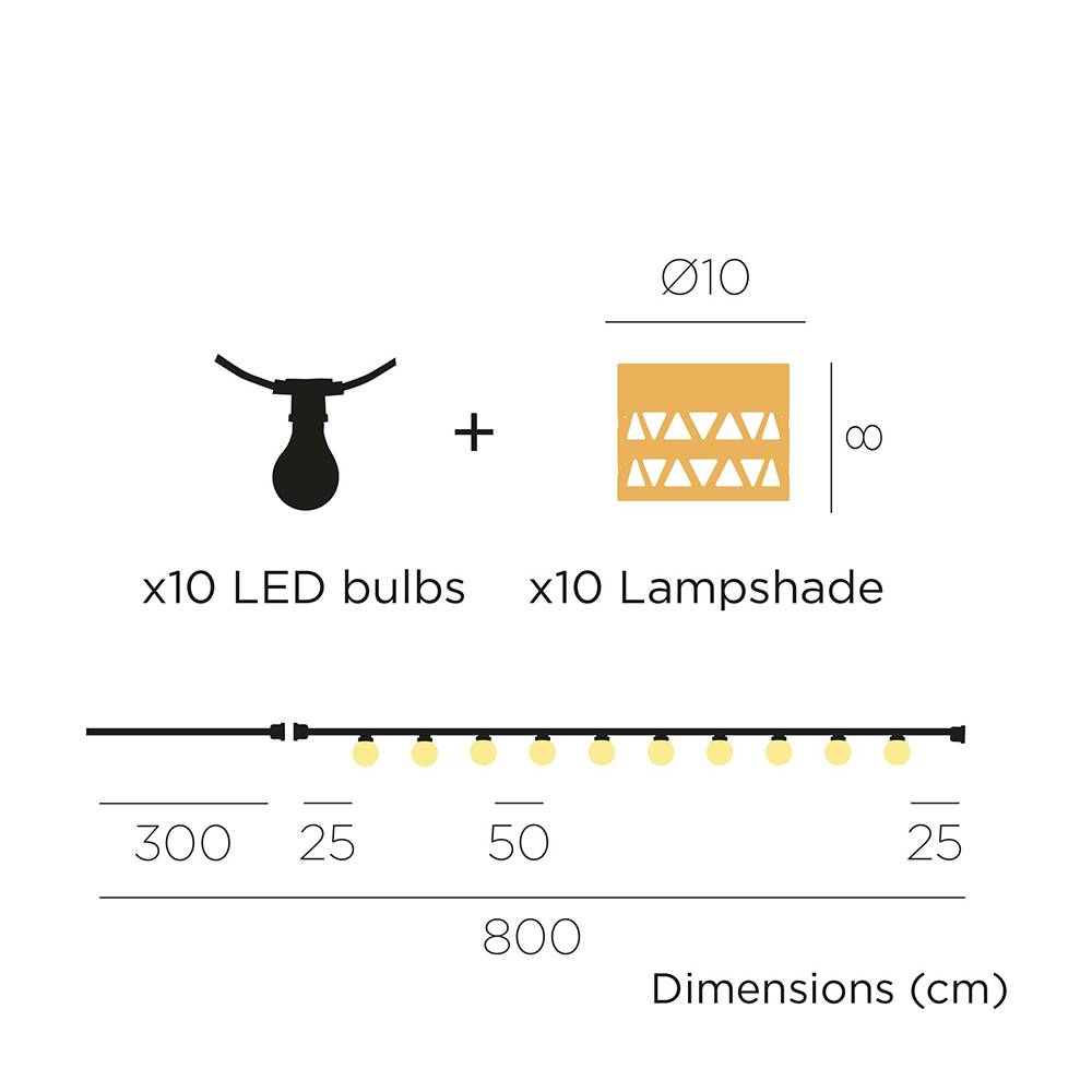S.Luce Alba LED Biergarten Boho Lichterkette IP44 Bis zu 55% Rabatt