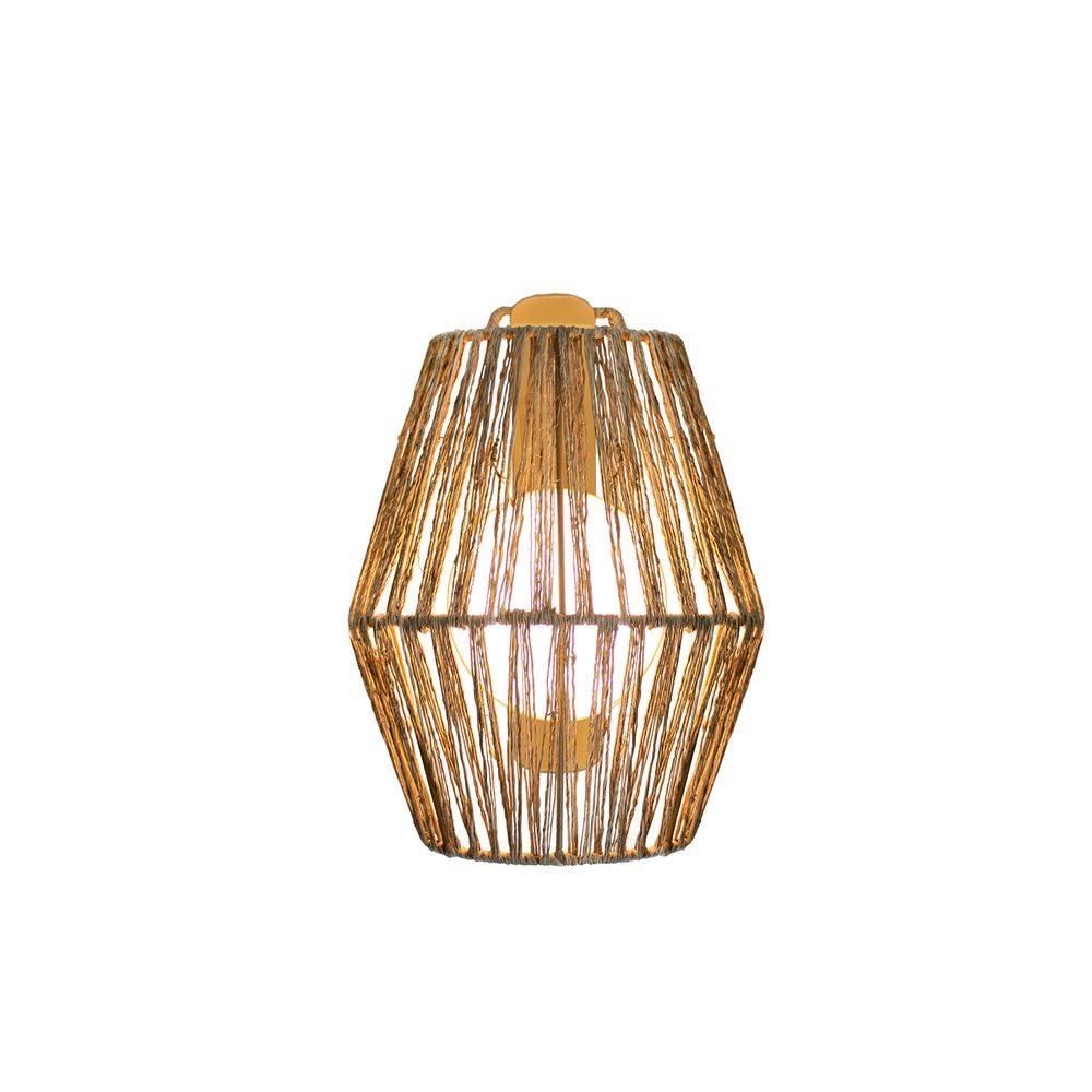 S.Luce Sisine Boho-Style LED Seegras Akku-Außenwandlampe Nur noch ein Tag übrig